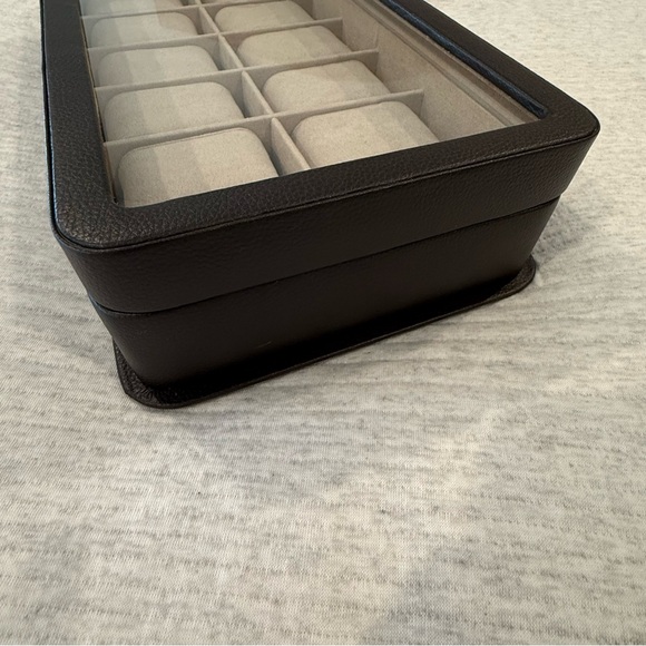 Brown 12 Slot Watch Box - Picture 7 of 11
